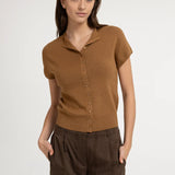 Sleeveless knit cardigan