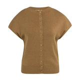 Sleeveless knit cardigan