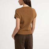 Sleeveless knit cardigan