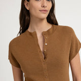 Sleeveless knit cardigan