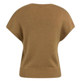 Sleeveless knit cardigan