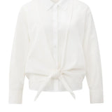 Layered blouse with knot