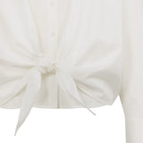Layered blouse with knot