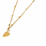 Heart necklace gold