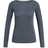 Long sleeve top with round neck