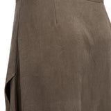 Midi skirt with wrap effect