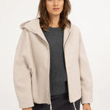 Oversized jas met capuchon