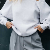 Sweater with cut out