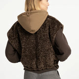 Bodywarmer met capuchon