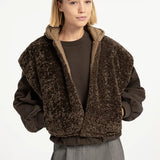 Bodywarmer met capuchon