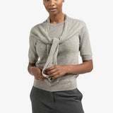 Short sleeve sweater with fake