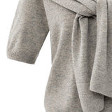 Short sleeve sweater with fake