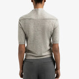 Short sleeve sweater with fake