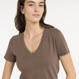 T-shirt met licht gewassen effect
