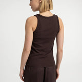 Singlet with braided trim