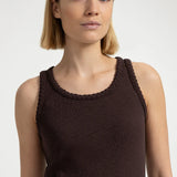Singlet with braided trim