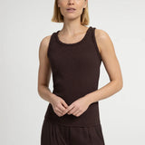 Singlet with braided trim