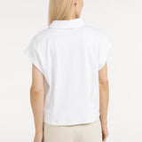 Sleeveless jersey blouse