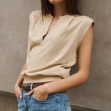 Sleeveless sweatshirt