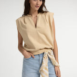 Sleeveless sweatshirt