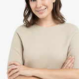 Zachte trui met korte mouwen