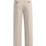Geweven pantalon met wijde pijpen