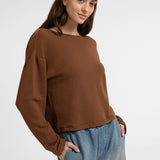 Sweatshirt with knotted back detail