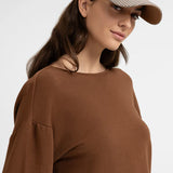 Sweatshirt with knotted back detail