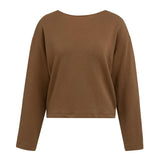 Sweatshirt with knotted back detail