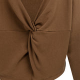 Sweatshirt with knotted back detail