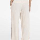 Broek met contrasterend stiksel