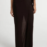 Wide-leg jersey trousers
