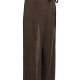 Wide-leg jersey trousers