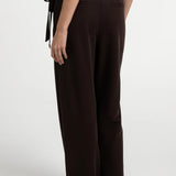 Wide-leg jersey trousers