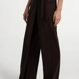 Wide-leg jersey trousers