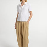 Barrel-leg trousers