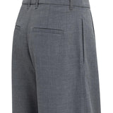 Geweven broek met plooidetails