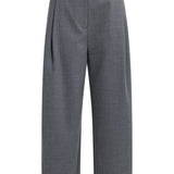 Geweven broek met plooidetails